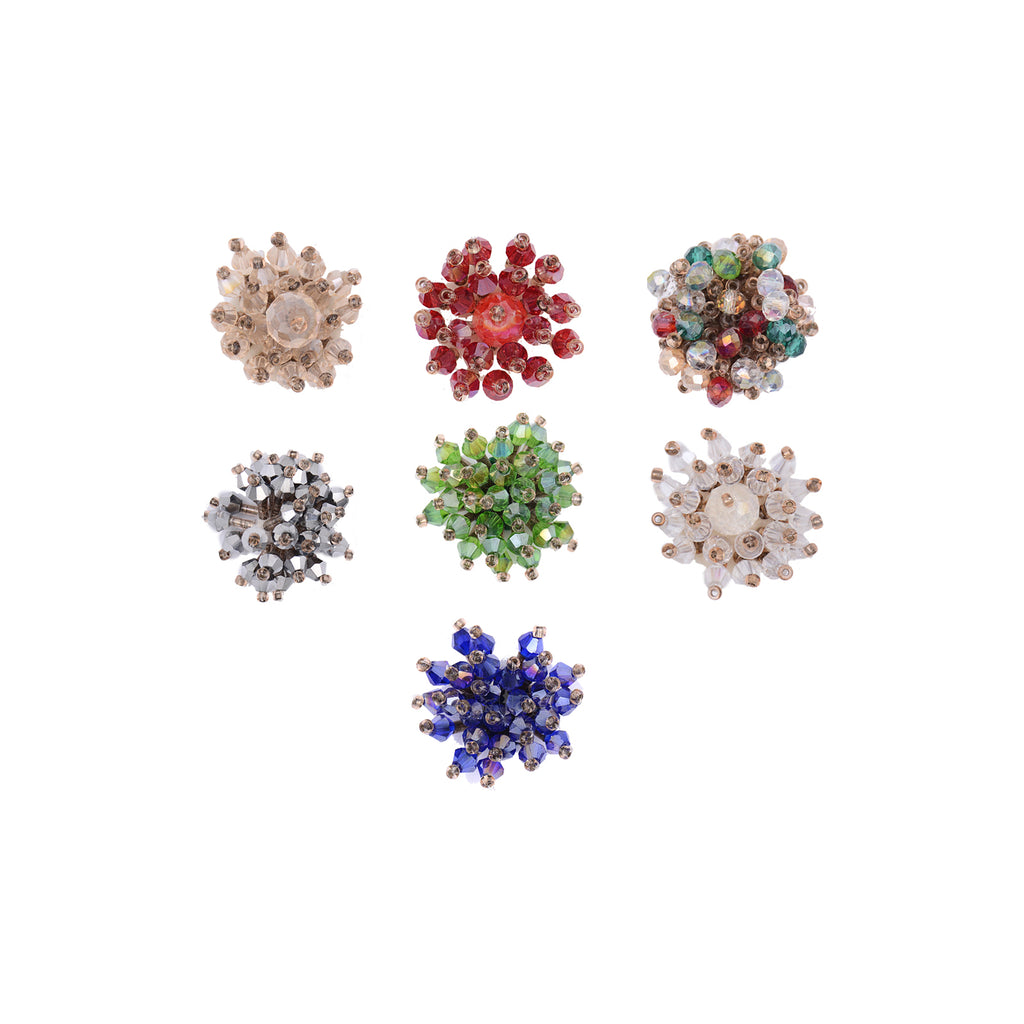 Fancy Flower With Stone Button