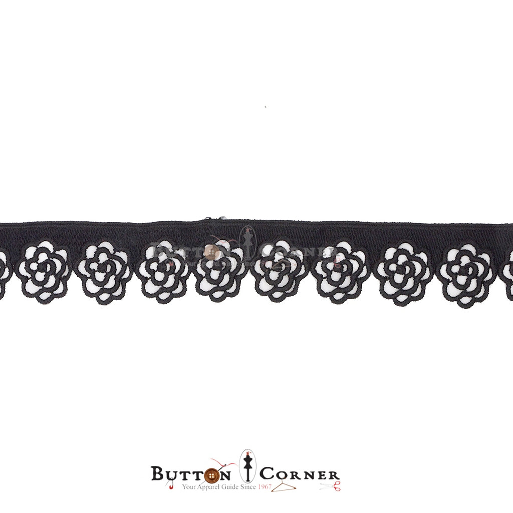 One Side Border Shuttle Lace