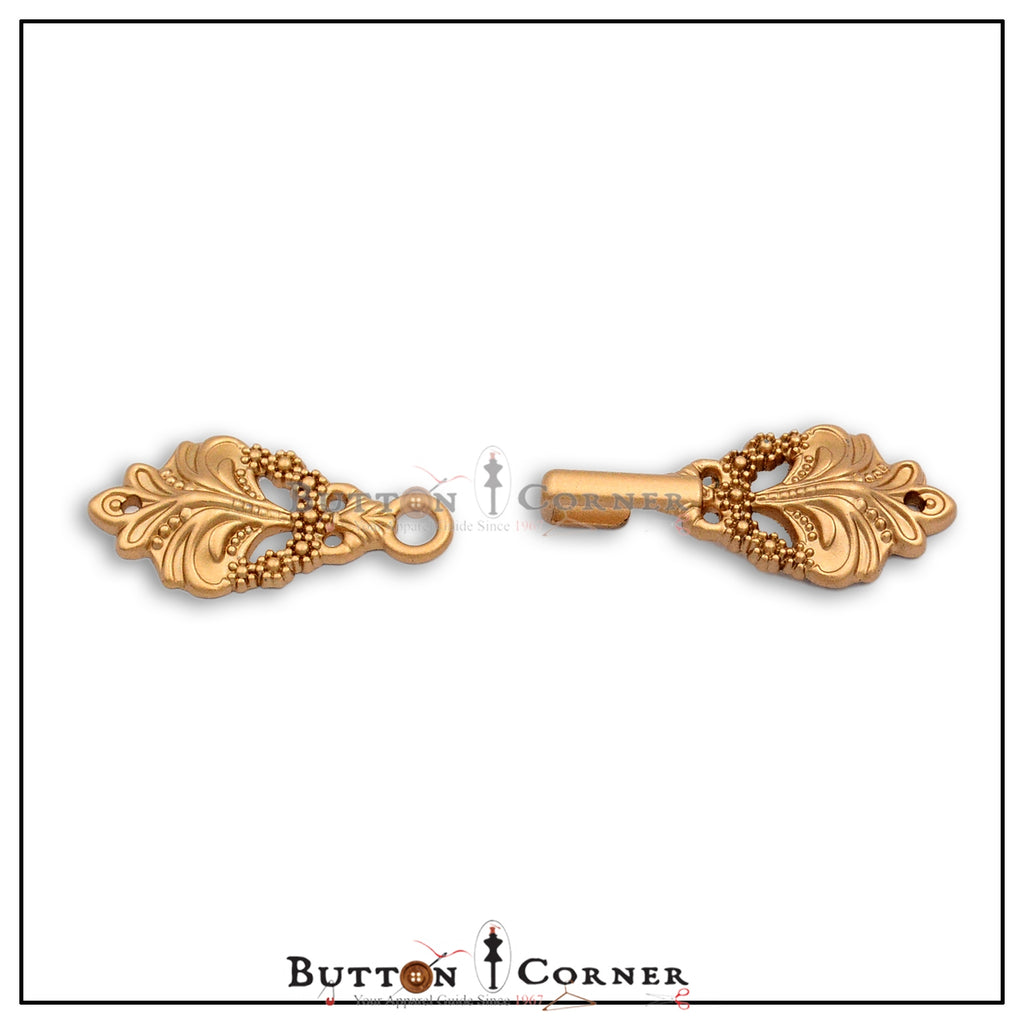 2 Part Flower Shape Metal Hook