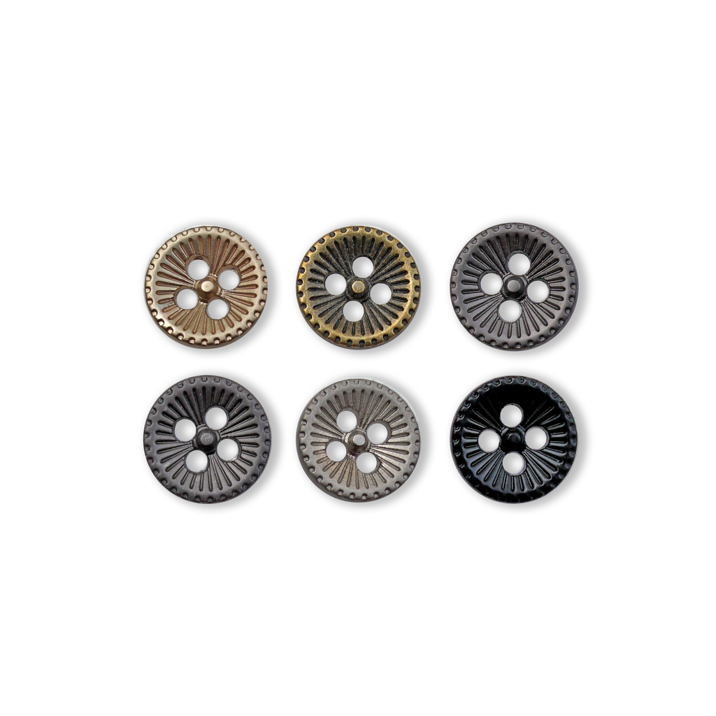 Cutter Shape 4 Hole Metal Button