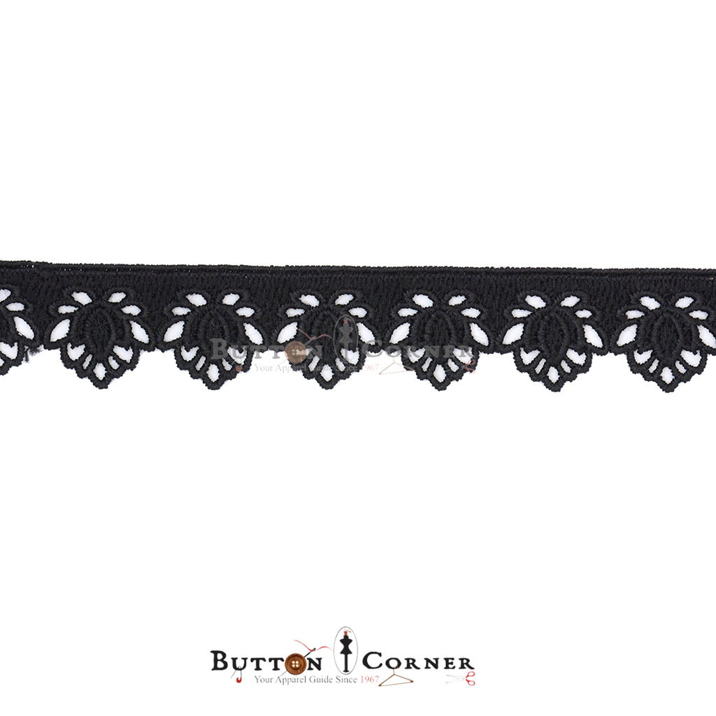 One Side Border Shuttle Lace