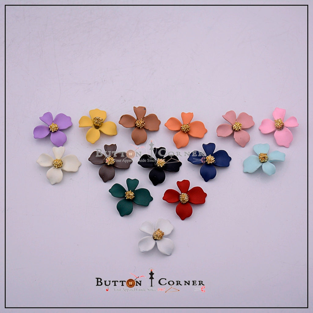 Flower Shape Fancy Button