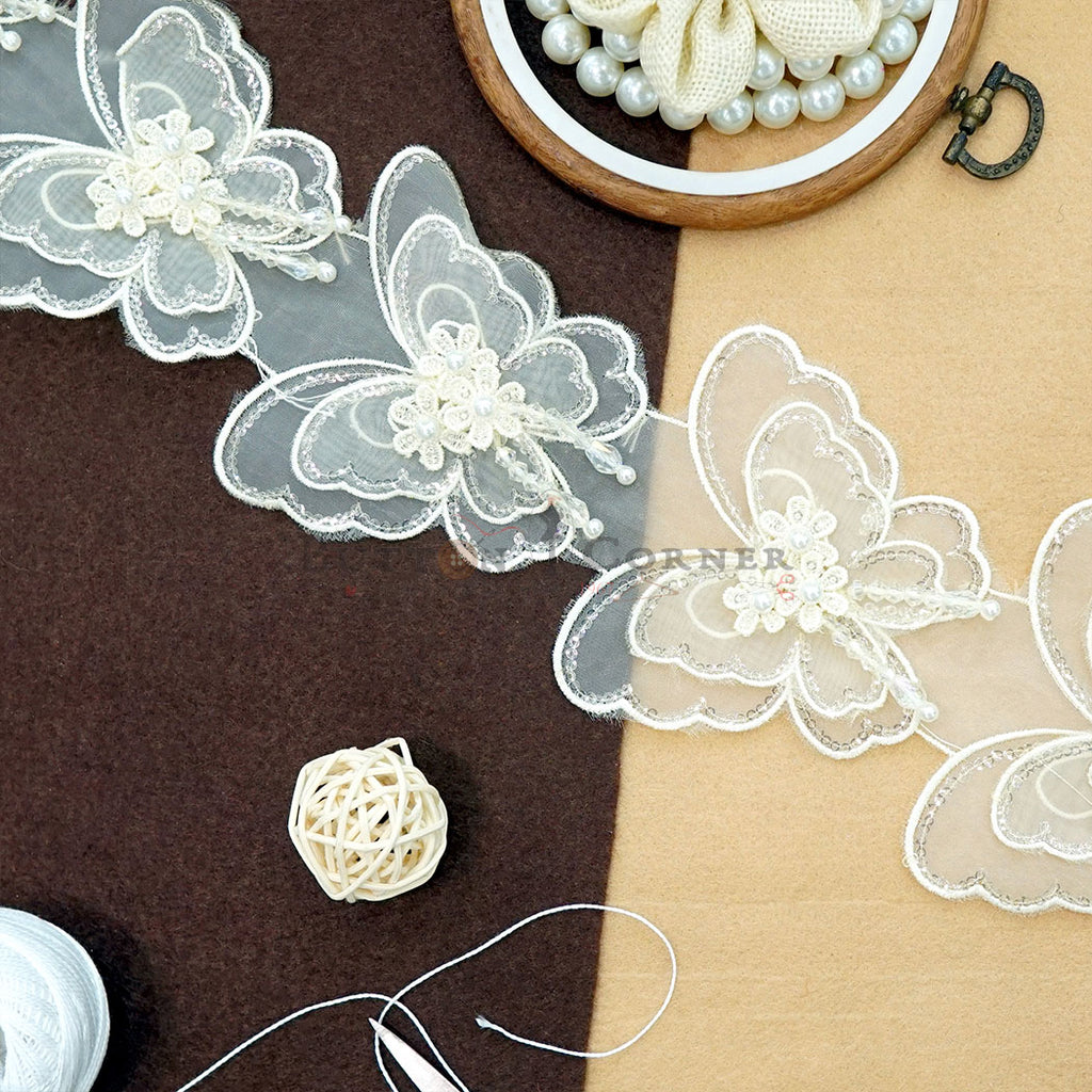 Sequence Organza Butterfly Patch Lace