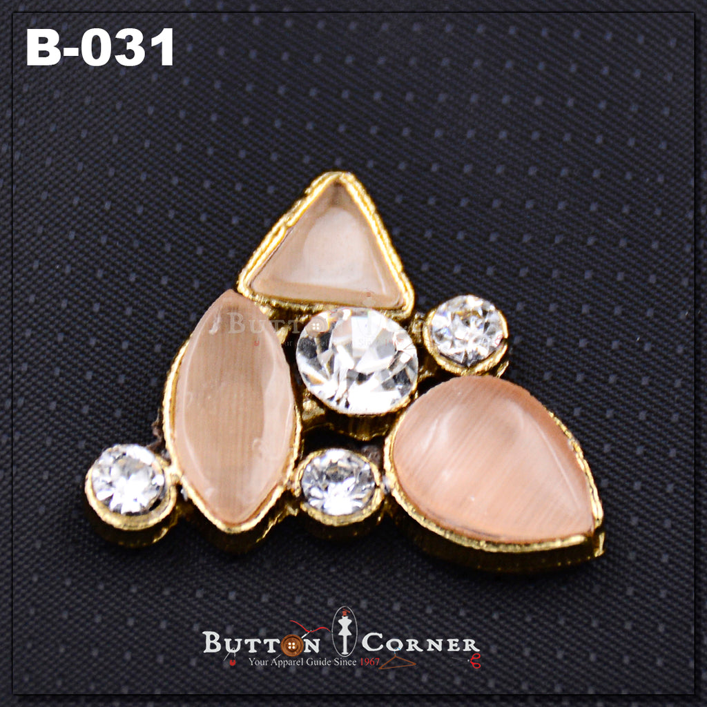 Fancy Kundan Button