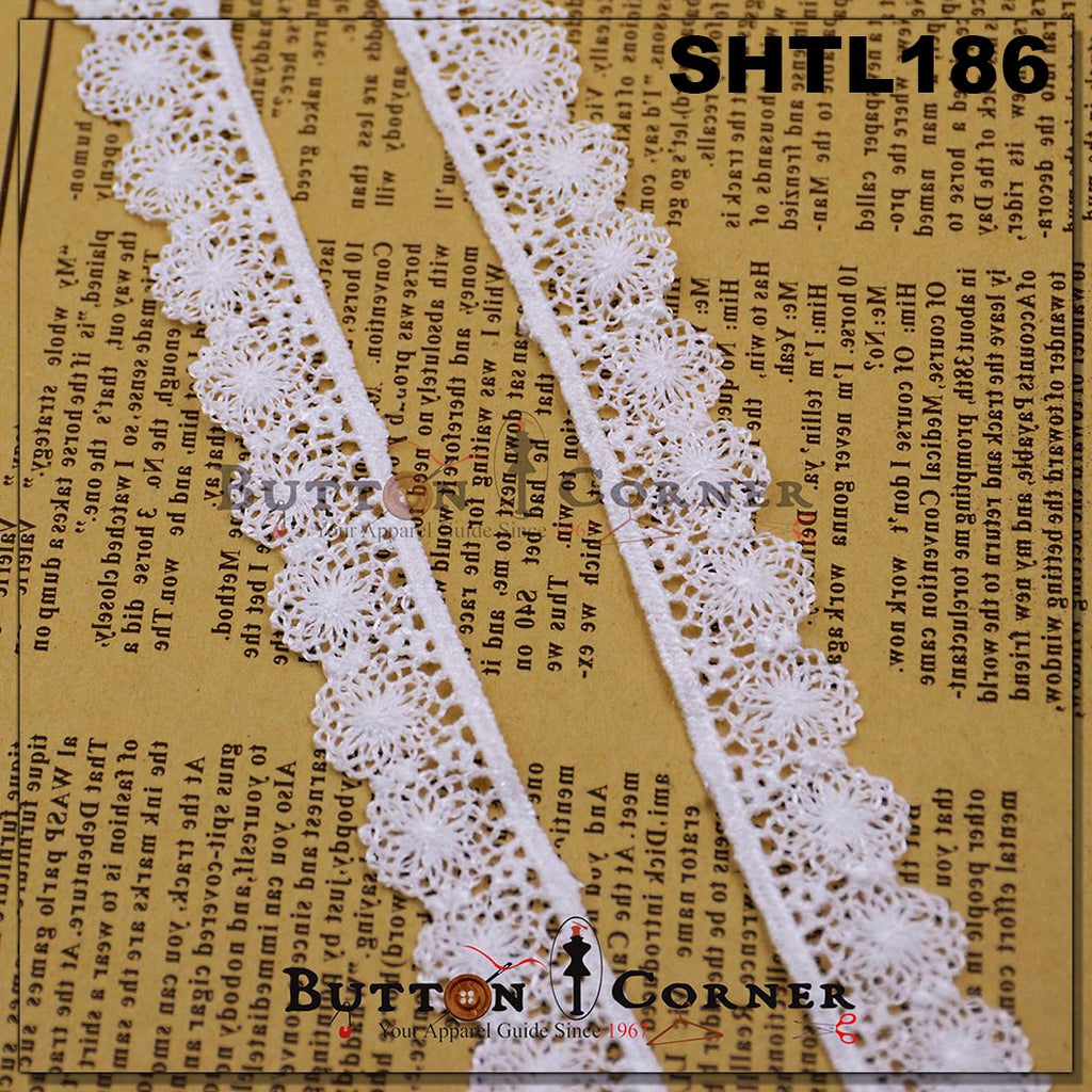 One Side Border Shuttle Lace