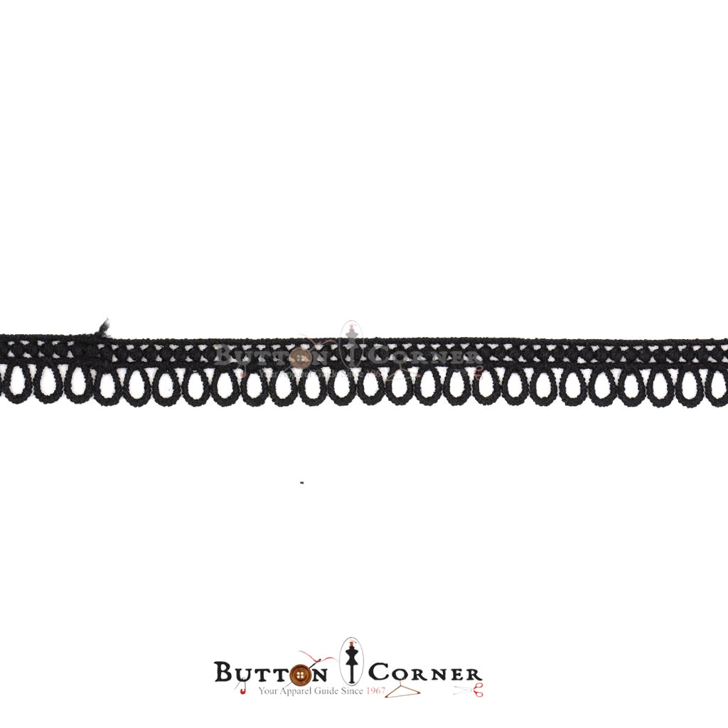 One Side Border Shuttle Lace