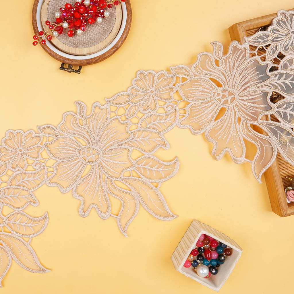 Flower Design Organza Lace