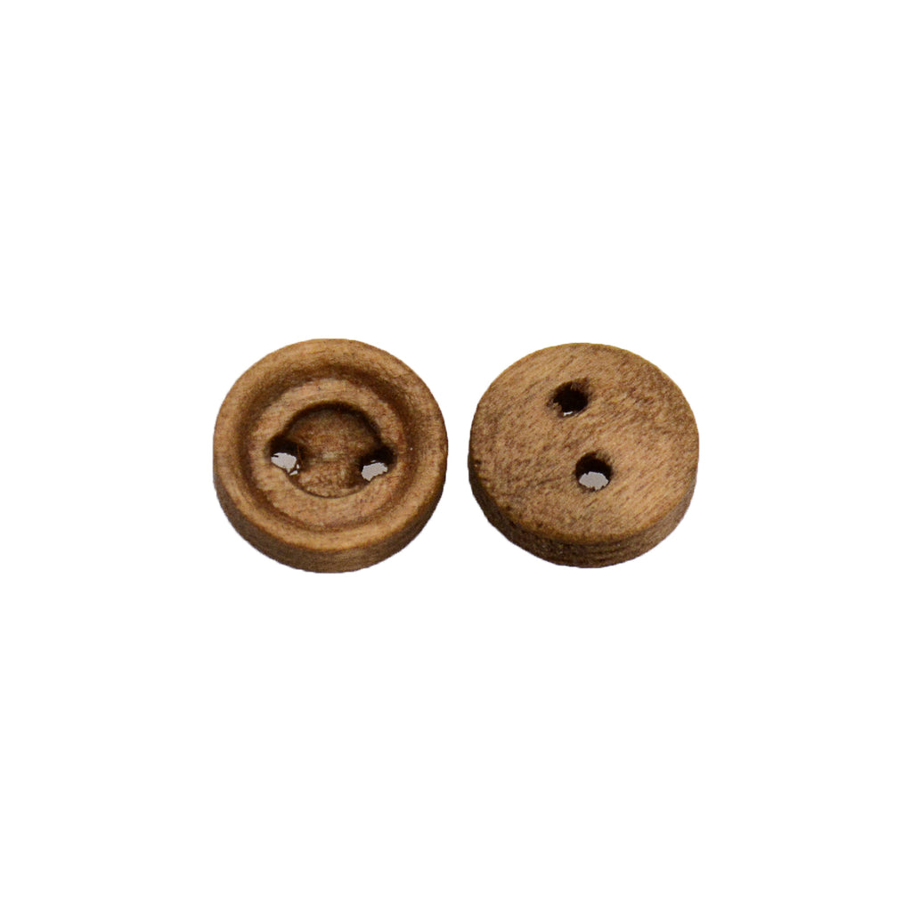 Dome 2 Hole Wooden Button