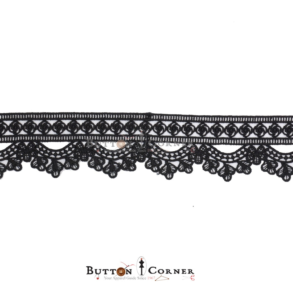 One Side Border Shuttle Lace