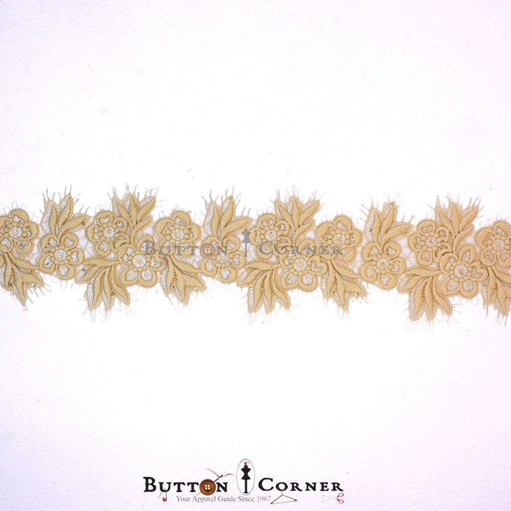 Applique Shuttle Sequence Lace