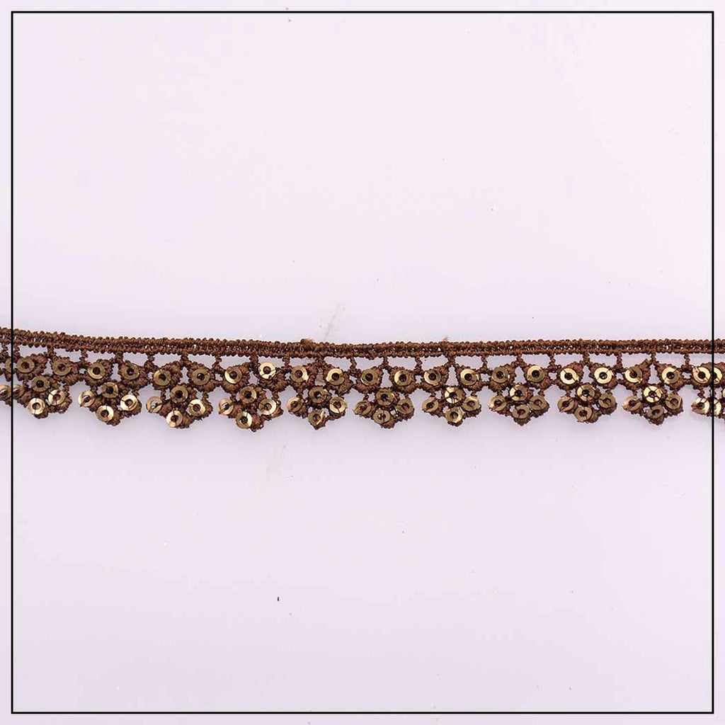 One Side Border Sequence Lace