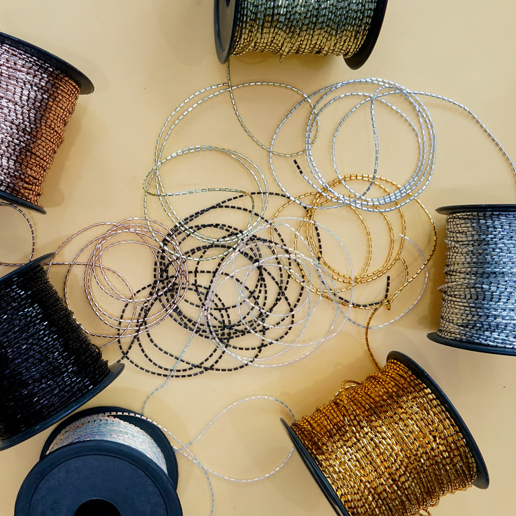 Glass Beads Wire Lace