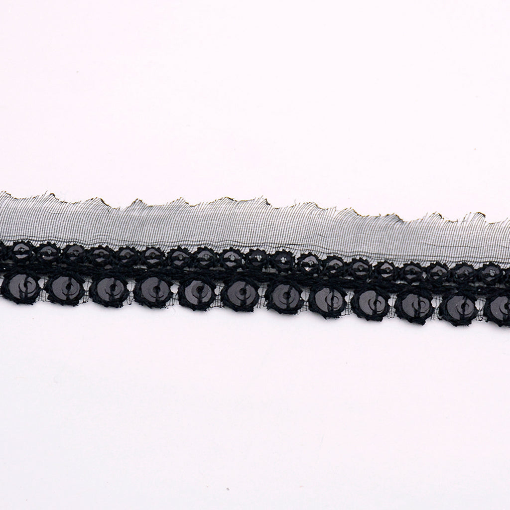 One Side Fancy Sequence Lace