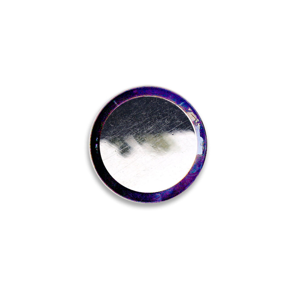 Plain Metal Button With Color Outline