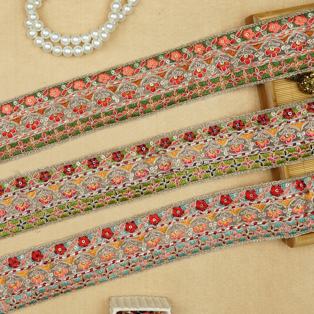 Fancy Gota Thread Net Lace