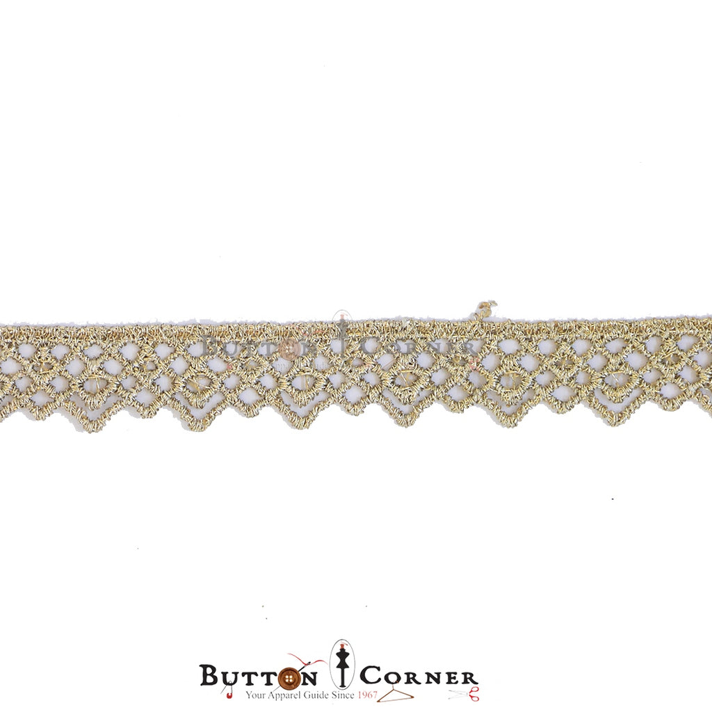 جانب واحد من الدانتيل المعدني ذو الحدود