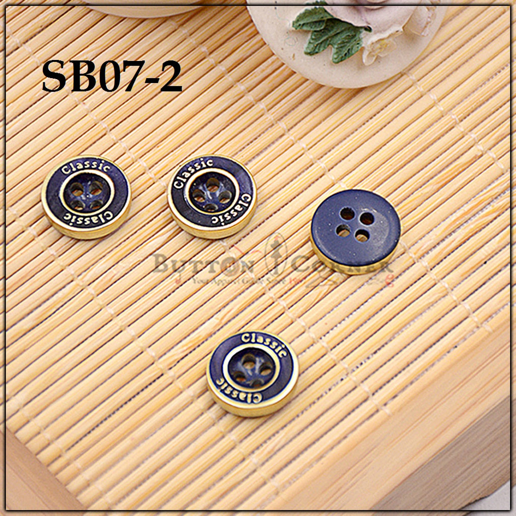 Classic 4 Hole Plastic Shirt Button