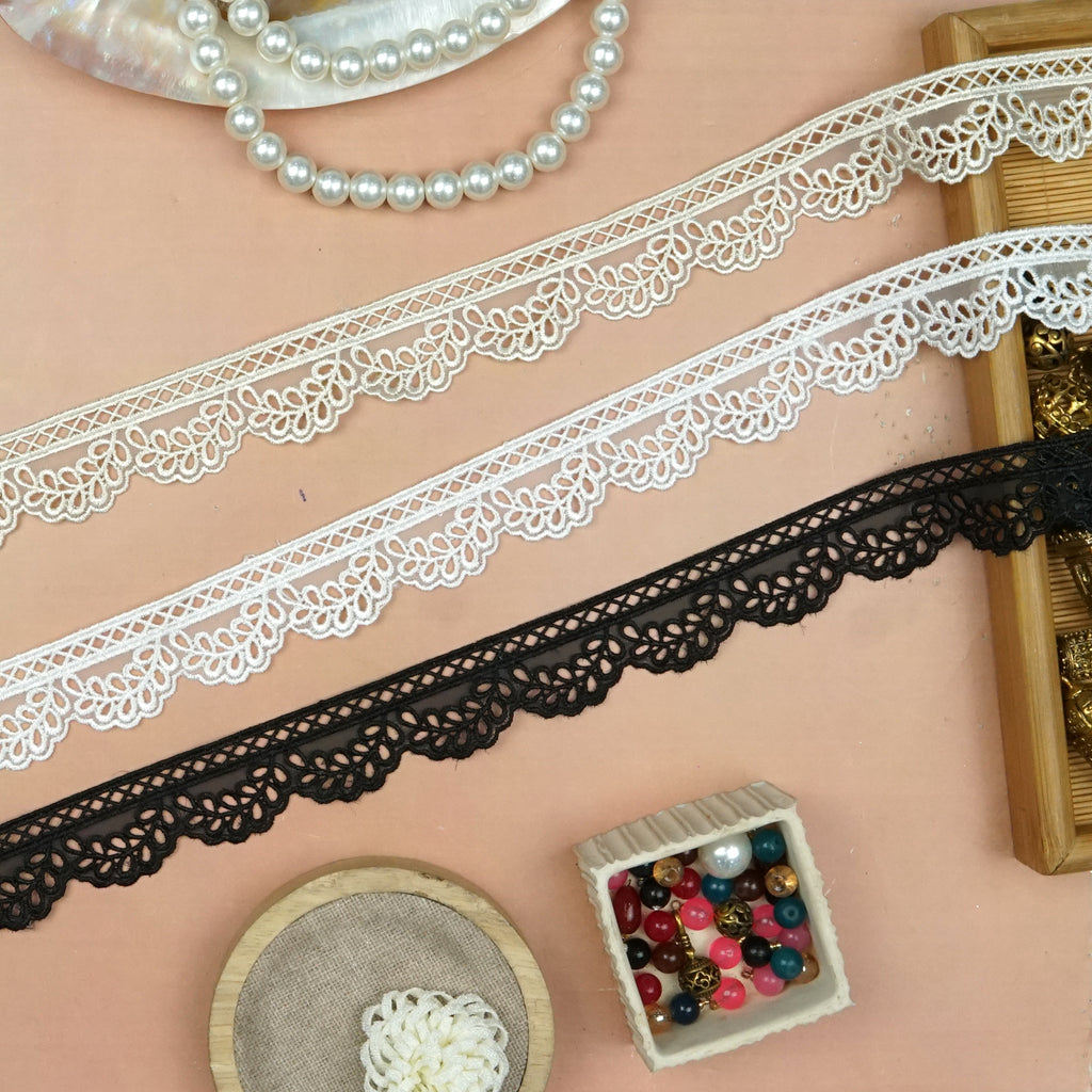 One Side Border Organza Lace