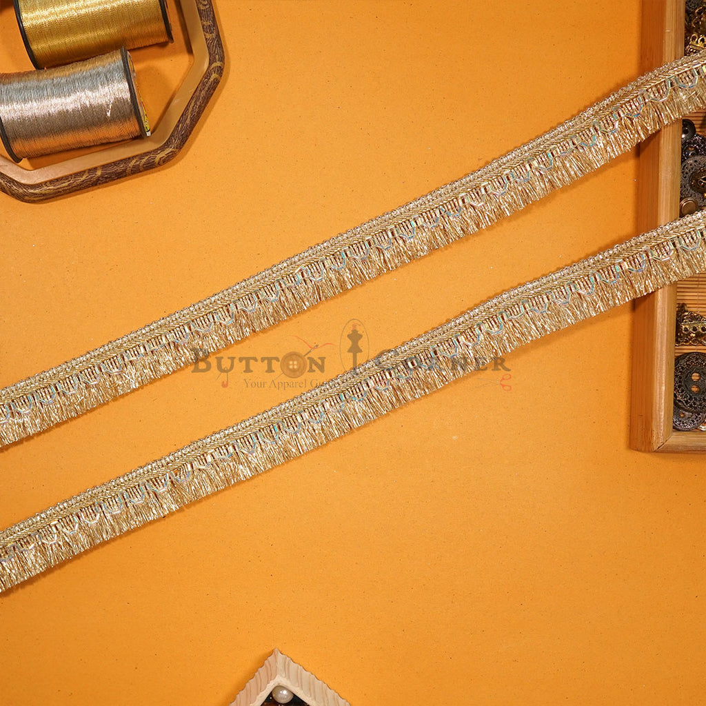 Fancy Kora Lurex Hanging Lace