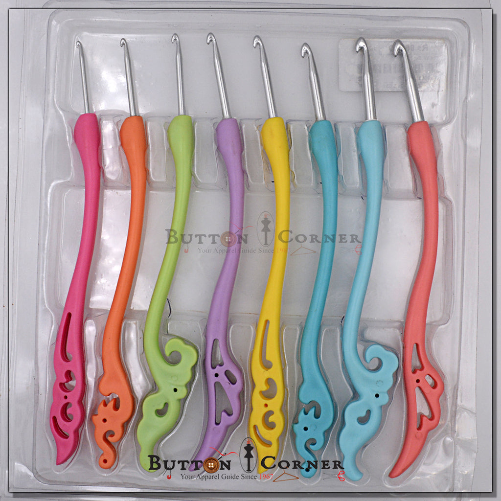 Crochet Hook Set With Plastic Grip