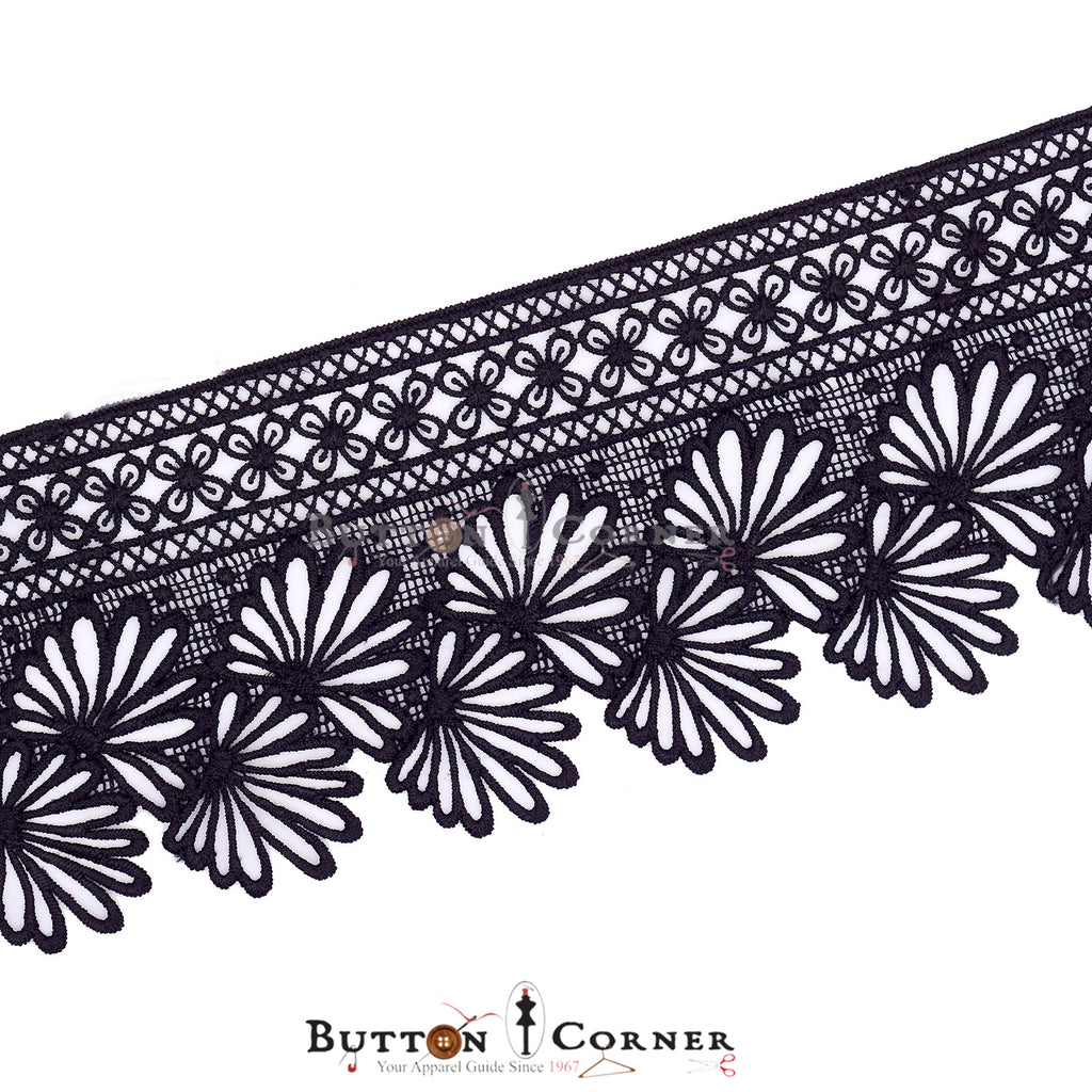 One Side Border Shuttle Lace