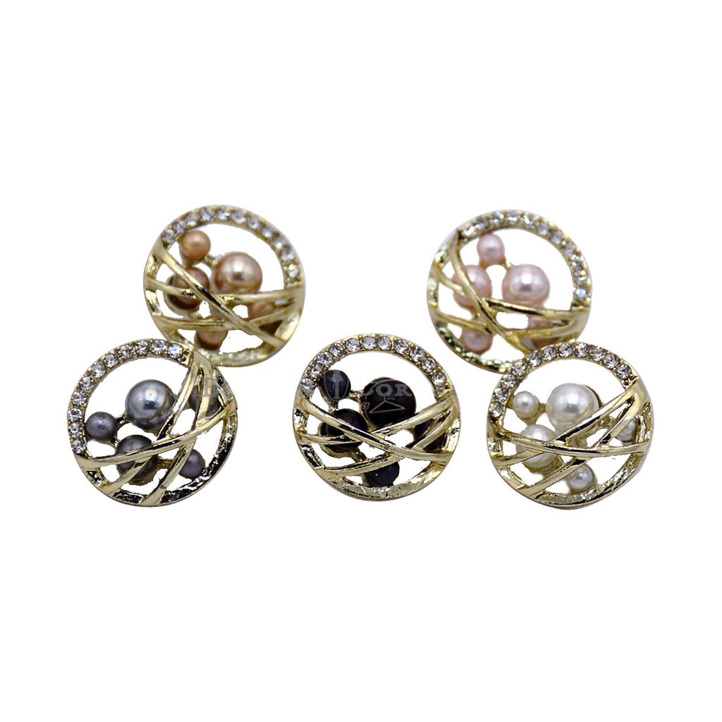 Fancy Double Ring Button