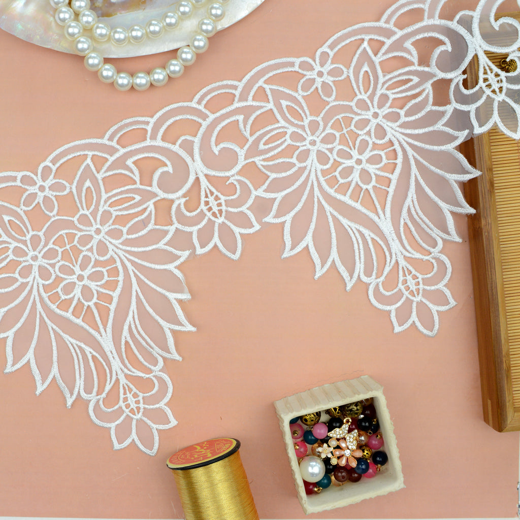 One Side Border Organza Lace