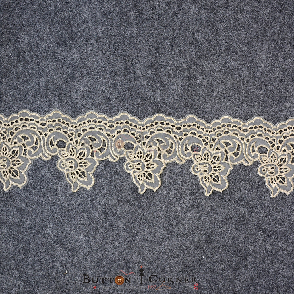 One Side Border Organza Lace