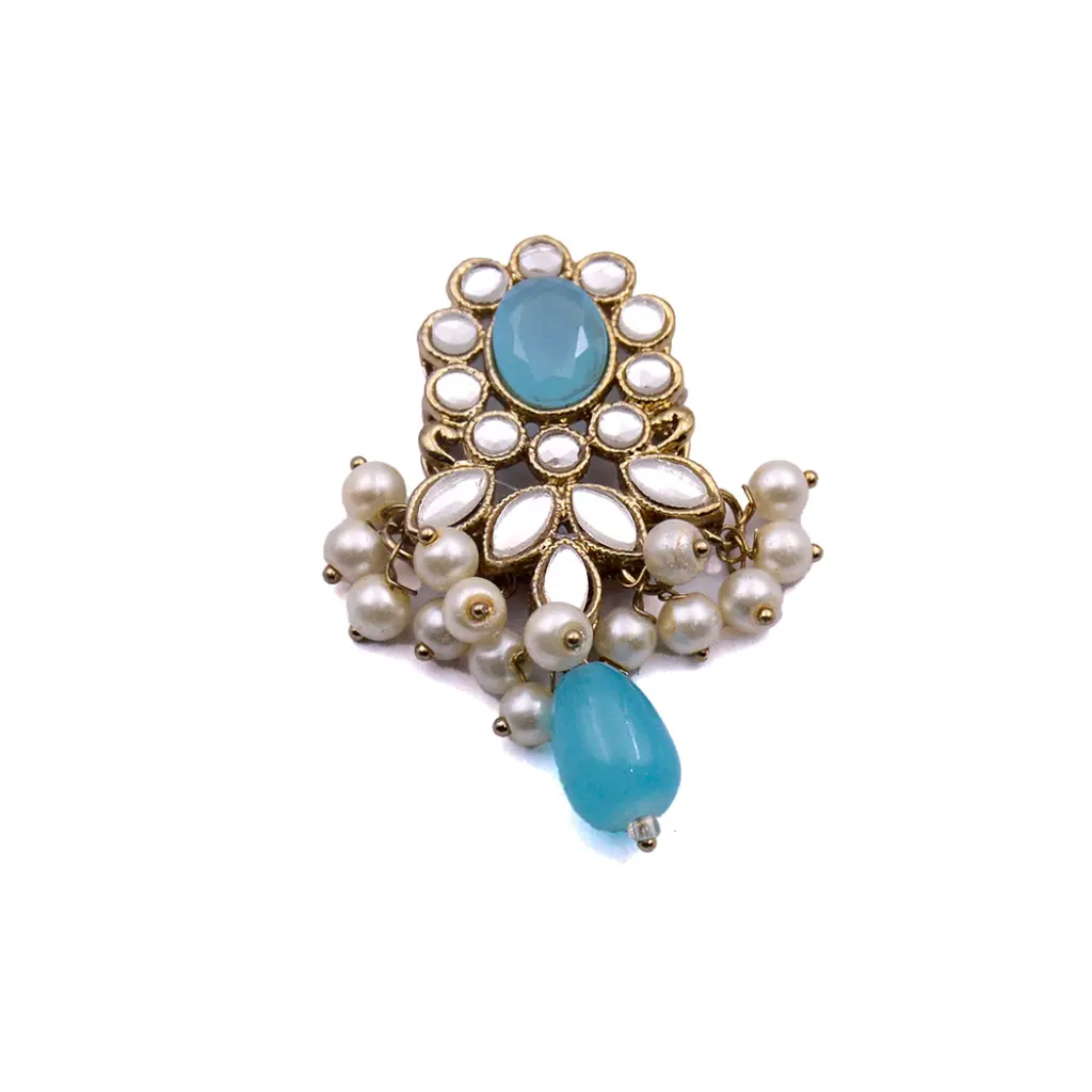 MKB-130 Fancy Metal Kundan Butt 31732.webp