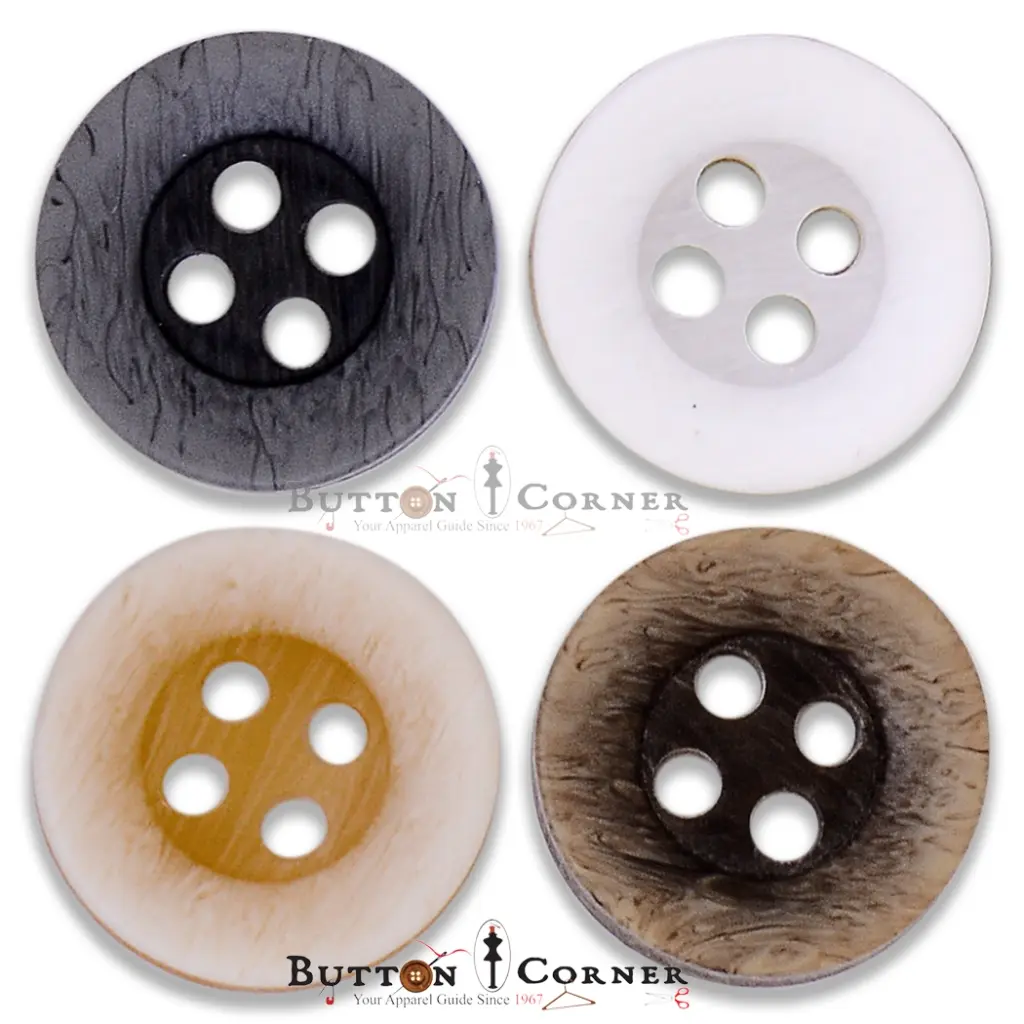 Flat Border 4 Hole Shirt Button 2927.webp