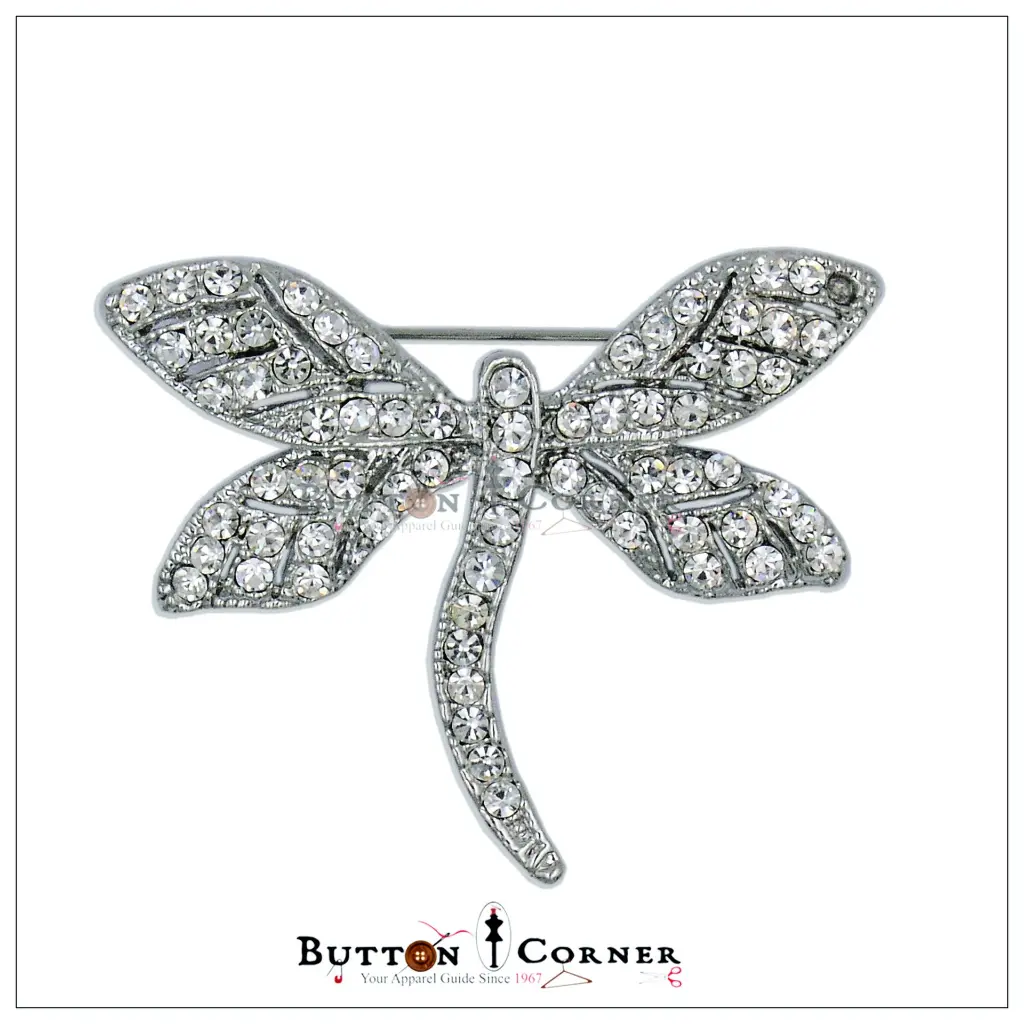 2999 Dragonfly Diamonds Brooch Silver .webp