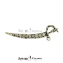 9181 Sword with Diamonds Brooch Champagne.webp