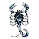 6529 Scorpion Brooch Ice Blue .webp