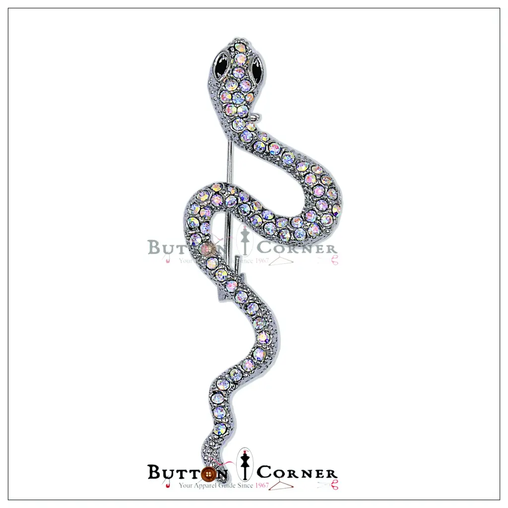 2991 Snake Brooch with Diamonds.webp