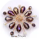 BCF043 Hand Made Flower brooche MULTI.webp