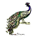 9391 Peacock Diamonds Brooch Multi.webp