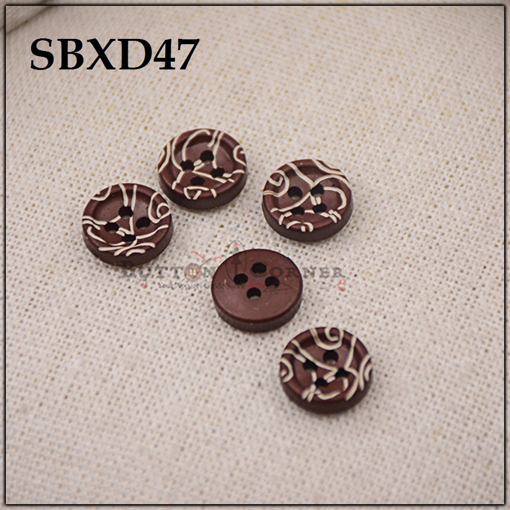 Free Form 4 Hole plastic Shirt Button