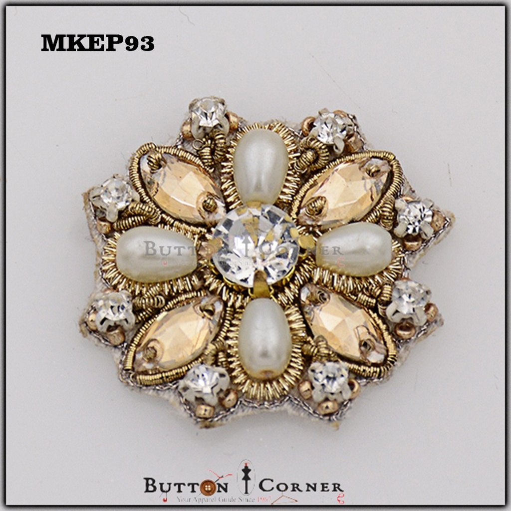 Hand Made Glass Bead Fancy Motif