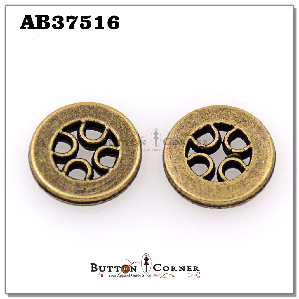 Sided 4 Hole Metal Shirt Button