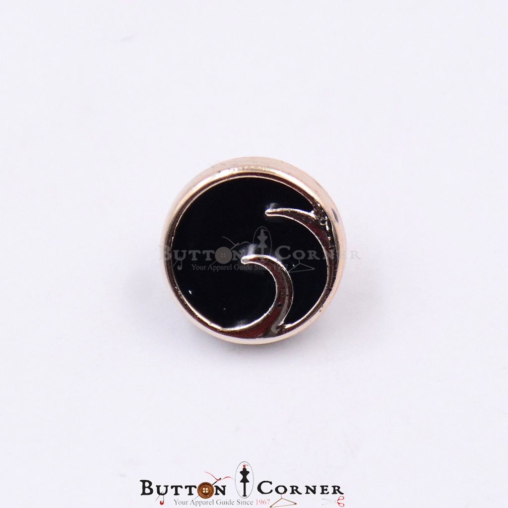 Swirl Design Plastic Shank Button