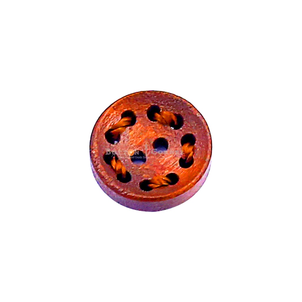 Winding Shape 2 Hole Wood Button