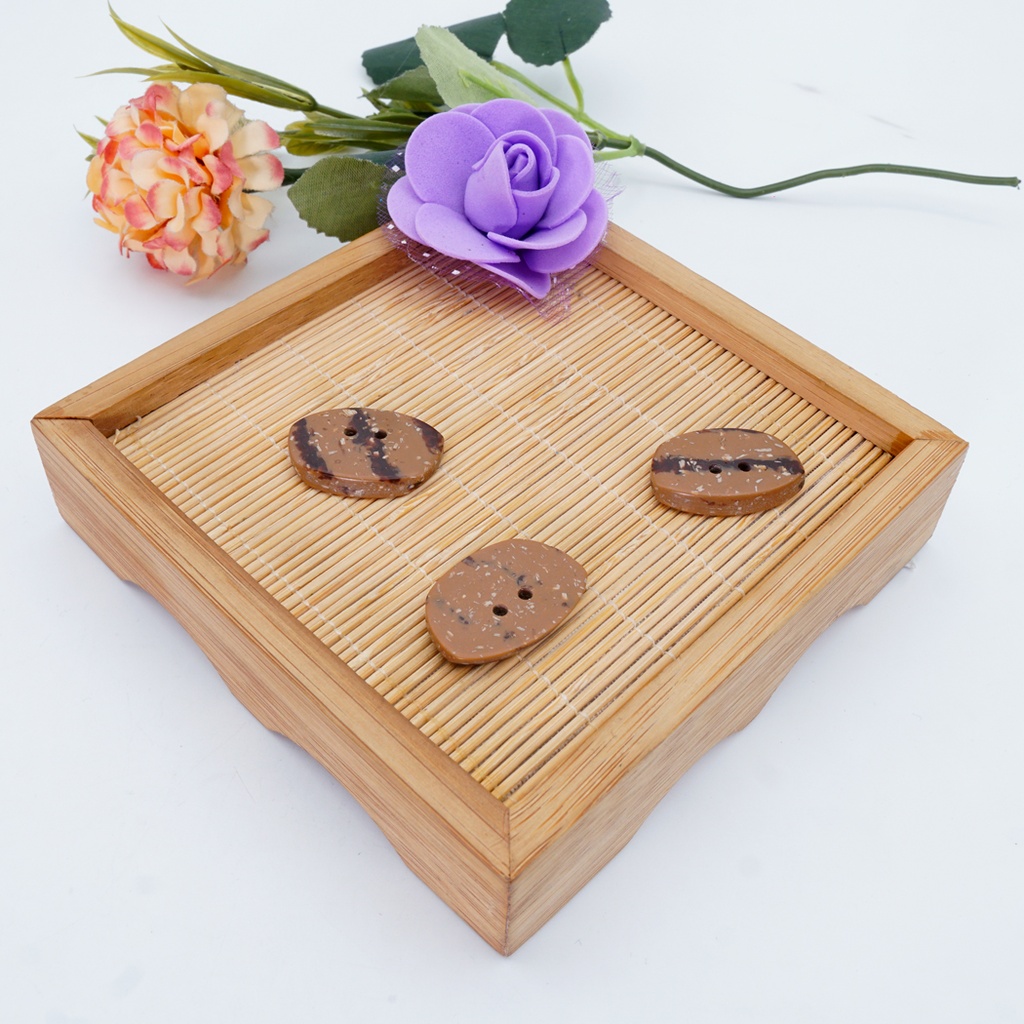 Marble Design 2 Hole Wooden Button