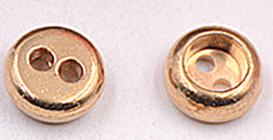 Tube Shape 2 Hole Metal Shirt Button