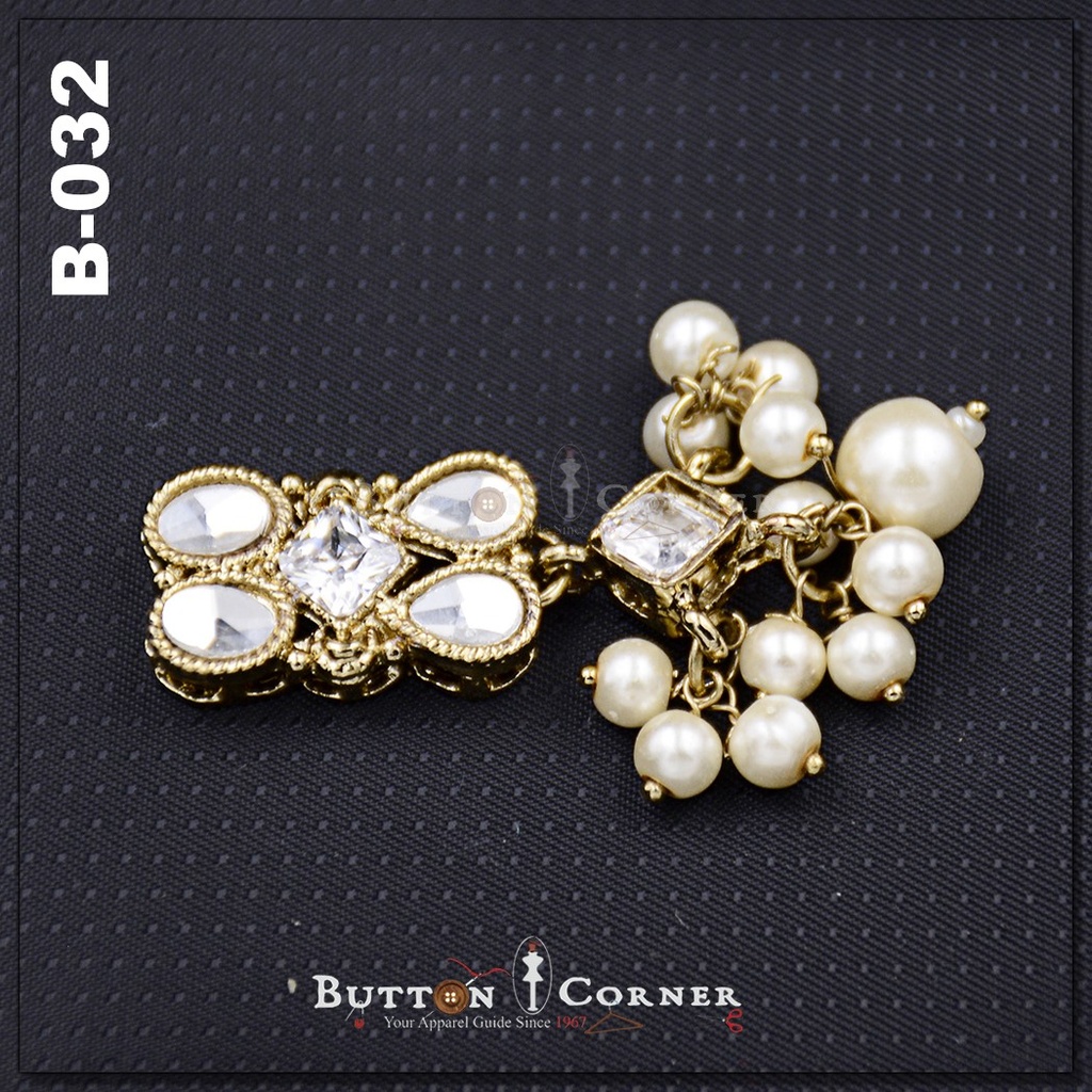 Fancy Kundan Button