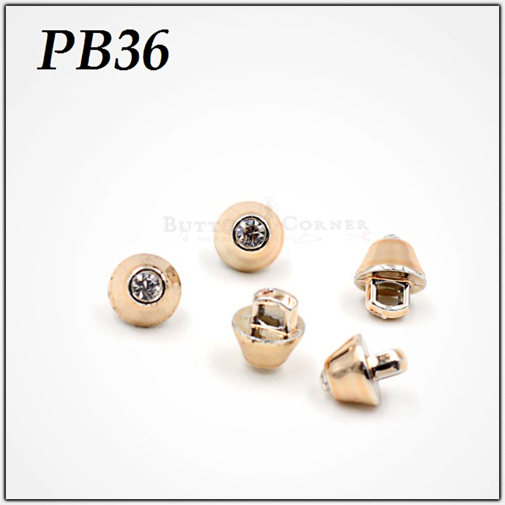Cone Shape Stone Shank Button