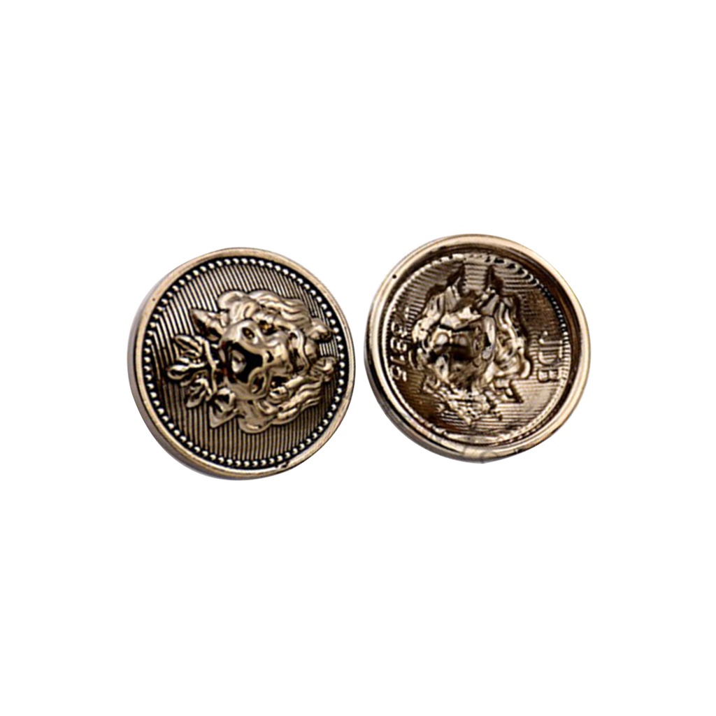 Versus Lion Metal Suiting Button