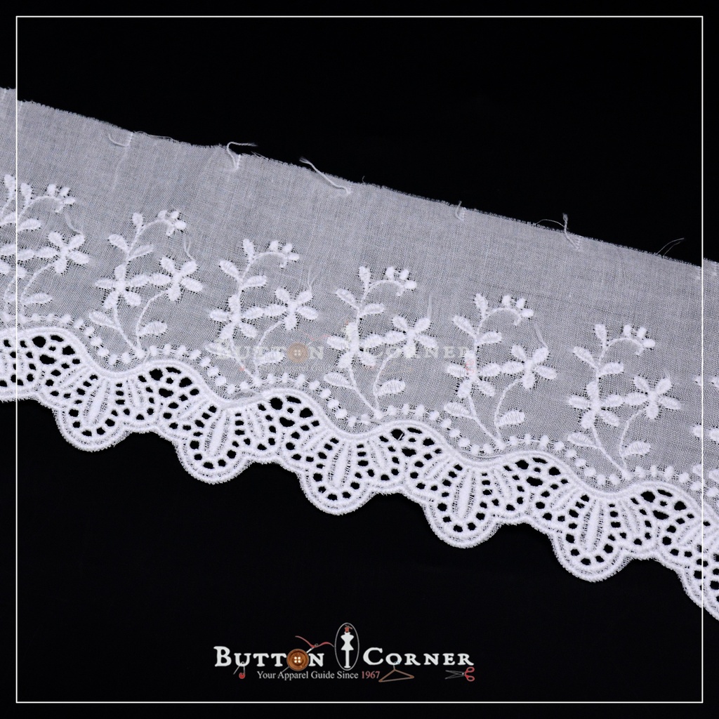 One Side Border Cotton Lace