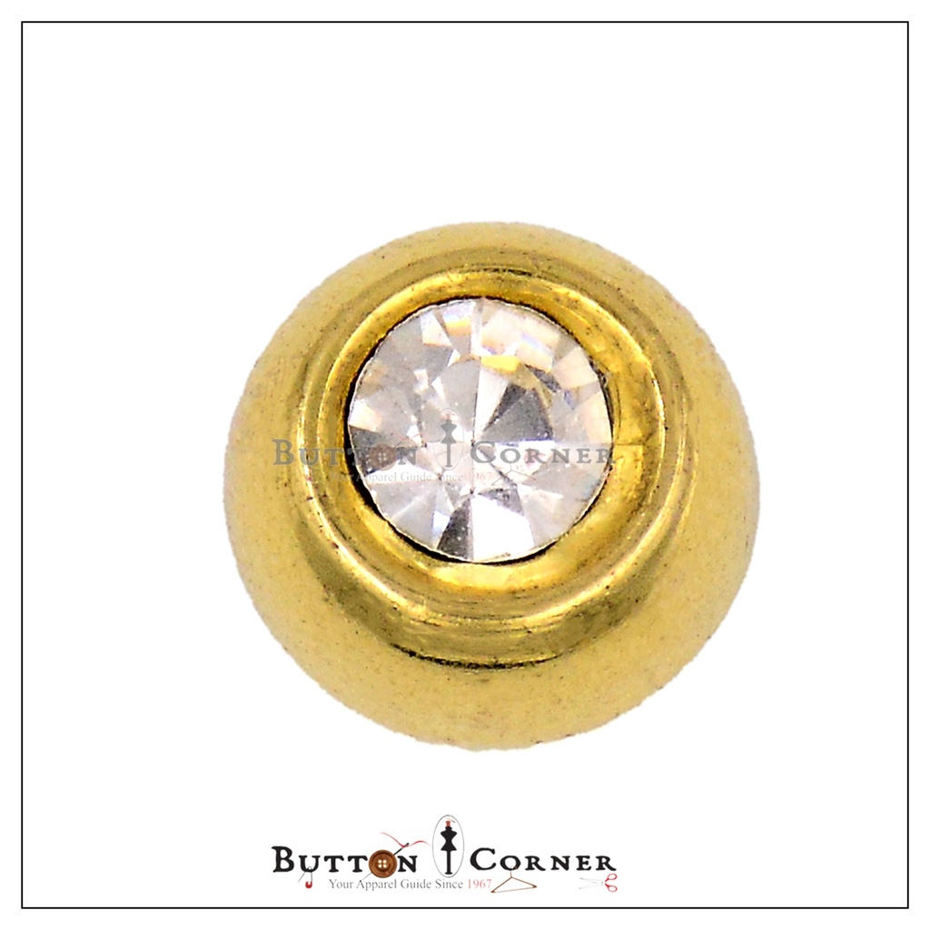 Eye Ball With Crystal Plastic Button