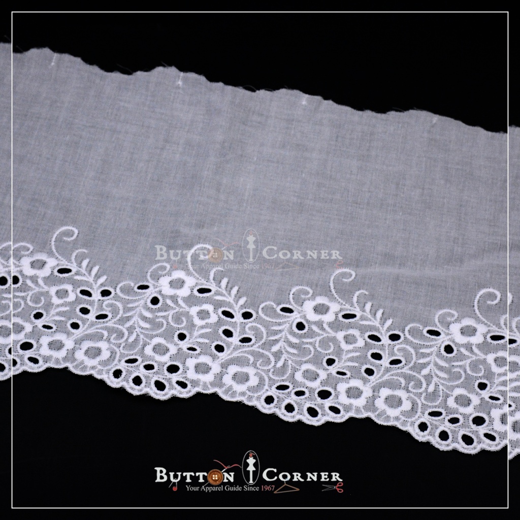 One Side Border Cotton Lace