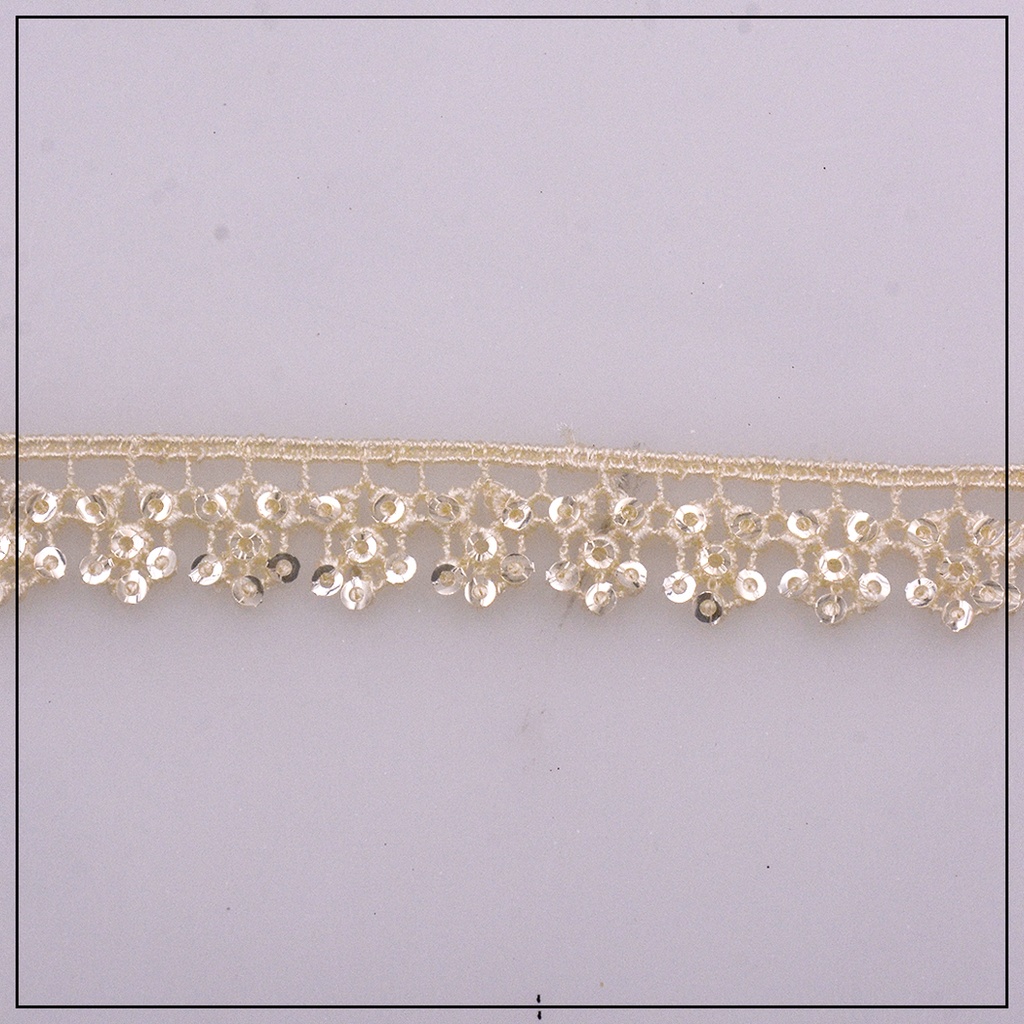 One Side Border Sequence Lace